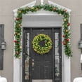thumbnail image 4 of 13.4 Inch Farmhouse Spring Wreath for Front Door - Colorful Cottage Artificial Wreath, All Seasons Home Decor for Wall Window and Festival Party, 4 of 5