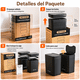 thumbnail image 4 of 2 Pack Bote de Basura Inteligente con Sensor 14L para Baño y Cocina PrettyCare Negro, 4 of 10