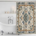 thumbnail image 2 of Boho Chic Shower Curtain Set - 72" x 78" Washable Bathtub Curtain with 12 Hooks, Traditional Classic Geometric Farmhouse Waterproof Fabric Stall Shower Curtains for Bathroom/Bathtub Décor, 2 of 6