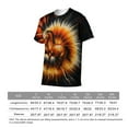 thumbnail image 6 of LAOLIUSN USA Tie Dye Graphic T-Shirt,Animal tie-dye patterns printed on short-sleeved tops., Crewneck Short Sleeve, 88% Polyester 12% Spandex, S-4XL, 6 of 6