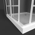 thumbnail image 3 of DreamLine French Corner 36 in. D x 36 in. W x 74 3/4 in. H Sliding Shower Enclosure in White and Corner Drain White Base Kit, 3 of 11