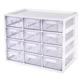 thumbnail image 1 of Caja organizadora de Bisutería AGBOX 12 Cajones almacenamiento Color Blanco, 1 of 5