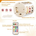 thumbnail image 5 of Yayeee Flameless Candles with Remote Flickering Battery Operated Multi Color Changing, Various Toasts, 5 of 7