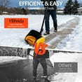 thumbnail image 5 of YILIFEIDA Cordless Snow Shovel, 21V 11" Battery Powered Snow Thrower, 26ft Throw Battery Snow Blower with Auxiliary Handle and 2 Battery, 5 of 10