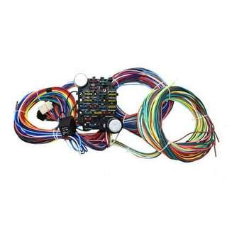 VEVOR 21 Circuit Wiring Harness Kit Long Wires Wiring Harness 21 standard  Color Wiring Harness Kit