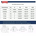 thumbnail image 3 of AherBiu Baby Girl Boy Sweatshirt Crew Neck Long Sleeve Pullover Toddler Kids Lightfleece Lined Tops Solid Color, 3 of 3