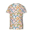 thumbnail image 4 of Wukai Rainbow Flowers Youth Unisex Short Sleeve T-Shirt for Boys, Girls, Teens, and Kids-X-Large, 4 of 7
