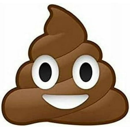 TNCT Poop Emoji Cake Image Topper, 7.5-Inch Edible Cake Decoration, Personalized Birthday Cake Banner for Fun and Humorous Party Celebrations