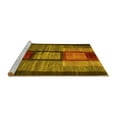 thumbnail image 2 of Ahgly Company Machine Washable Indoor Rectangle Abstract Yellow Contemporary Area Rugs, 5' x 8', 2 of 4