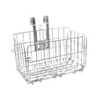 thumbnail image 4 of Thickened Metal Front Handlebar Bike Basket Detachable Bike Basket Stylish Quick Silvery, 4 of 9