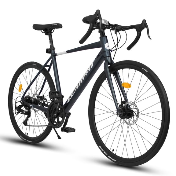 Road Bike, 16-Speed Outdoor Bike Disc Brakes, Light Weight Aluminum Frame, Racing Bike City Commuting Road Bicycle for Men Women