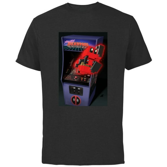 Marvel Deadpool You Are Deadpool 8-bit Video Arcade Game Art - Short Sleeve Cotton T-Shirt for Adults - Customized-Black