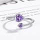 thumbnail image 2 of 1 Uds anillo de diamantes de amor-junio Vhermosa CZMR-YX71-2, 2 of 6