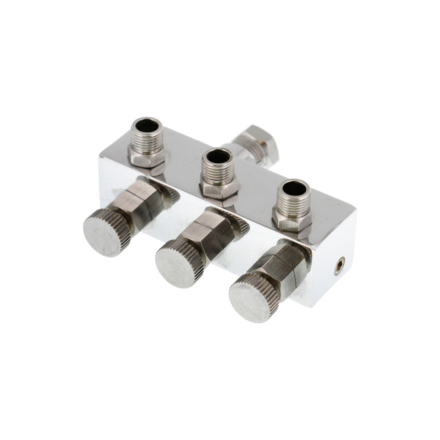 3 Way Metered Airbrush Manifold 1/4"BSP Female-3 1/8"BSP Male, Allows