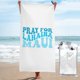 thumbnail image 1 of Toalla de playa Pray For Lahaina Maui, toallas de baño de microfibra, manta de playa suave para desfiles, natación, yoga, mujeres y hombres, 1 of 4