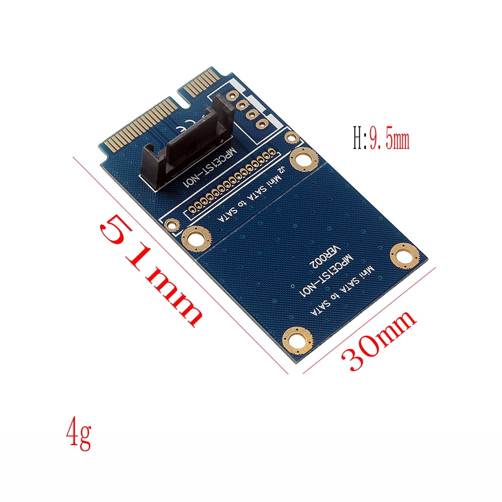 Mini Pci Exprs Pcie PCI E MSATA SSD A SATA 7pin HDD Unidad De Disco