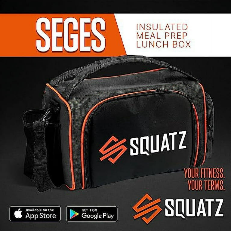 Container Insulation Lunch Double Lbs Duty Insulated Squatz Meal Capacity Maximum 13 Prep Heavy Bag