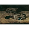 thumbnail image 2 of Carl Schuch 18x14 Black Ornate Wood Framed Double Matted Museum Art Print Titled - Still Life with Wild Duck and Hunting Bag I (1881), 2 of 5