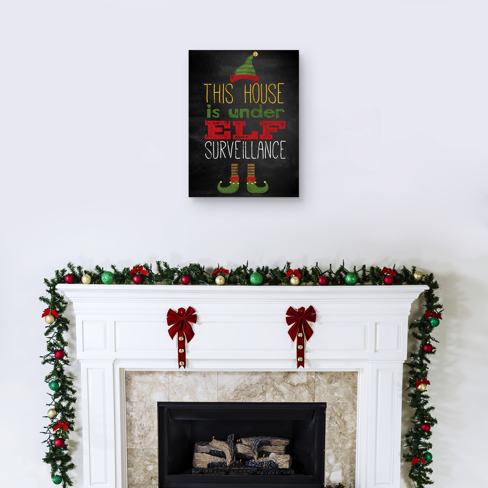 Elf Surveillance By Willowbrook Fine Art Canvas Art Print
