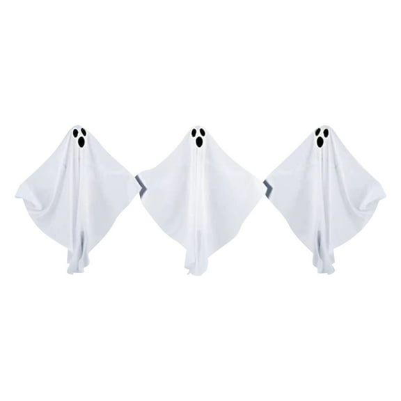 Nmdmisc Halloween Ghost Yard Stakes with Light Up,Set of 3 Halloween Ghost Decorations,Halloween Yard Stakes for Outdoor Decorations,Halloween Yard Decoration Haunted House Decoration