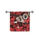 thumbnail image 2 of Toalla de Baño ABPHQTO Flores Amapola Roja y Negra 75x140cm, 2 of 3