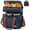 blue, variant on Insulated Lunch Bag & Lunch Box for Men - Double Deck Reusable Lunch Bag for Women Tote Cooler Bag Leakproof Soft Expandable - Large Lunchbox for Work/Adult/Picnic/Outdoor (Gray-15L)