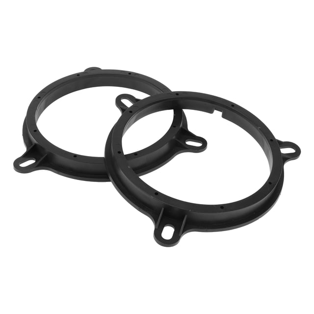 Anillo Espaciador de Altavoz Unique Bargains Adaptador de Altavoz Tweeter para Nissan Micra K13 2010-2017 Impermeable Negro para 6.5" ABS 2 Pcs
