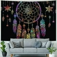 thumbnail image 4 of BCIIG Dream Catcher Feathers Star Tapestry Wall Hanging Home Decor 40x60inch, 4 of 6