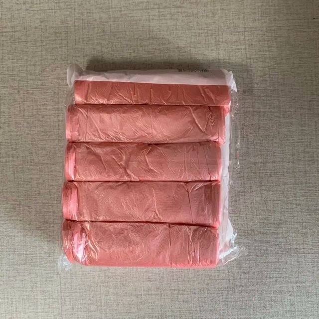 60/300Pcs Household Disposable Trash Pouch Kitchen Storage Garbage Bags Cleaning Waste Bag Container Plastic Bag red 120pcs (2rolles)
