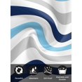 thumbnail image 7 of Blue Grey Striped Cloth Napkins Set of 6 Reusable Dinner Napkins, Farmhouse Stripes Simple Art Cocktail Napkin Washable Table Napkins for Wedding/Holiday Party/Baby Shower 20"x20", 7 of 7