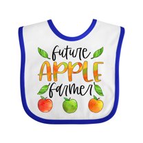 Inktastic Future Apple Farmer Apples and Leaves Boys or Girls Baby Bib