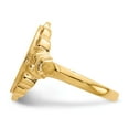 thumbnail image 3 of 14K Yellow Gold Ring Band Signet 14.0x10.5mm Open Back, 3 of 5