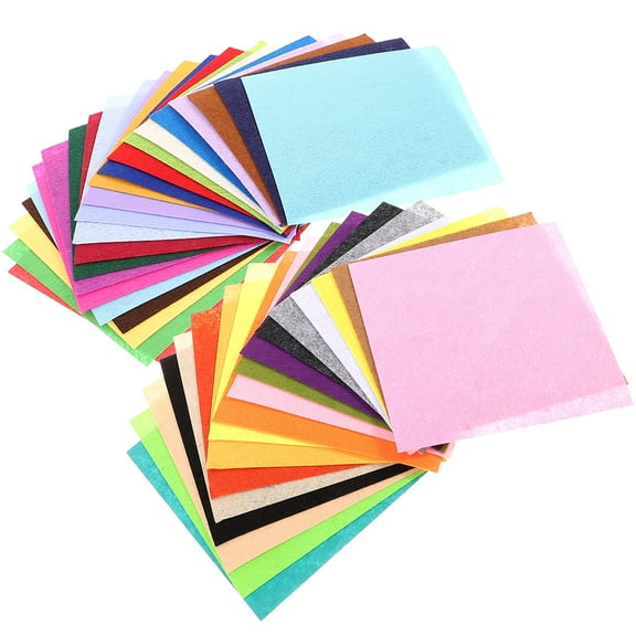 SWETRACE Felt Material Fabric Diy Fabric Sheets Assorted Color 15x15cm Square For Teaching Materials 40 Sheets