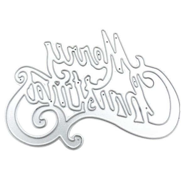 Yhmxh Merry Christmas Metal Die Cutting Dies Stencil For DIY Scrapbooking Album Paper Card Decor Outdoor Christmas Decorations Christmas Party Supplies Christmas Gifts for Kids Women Men