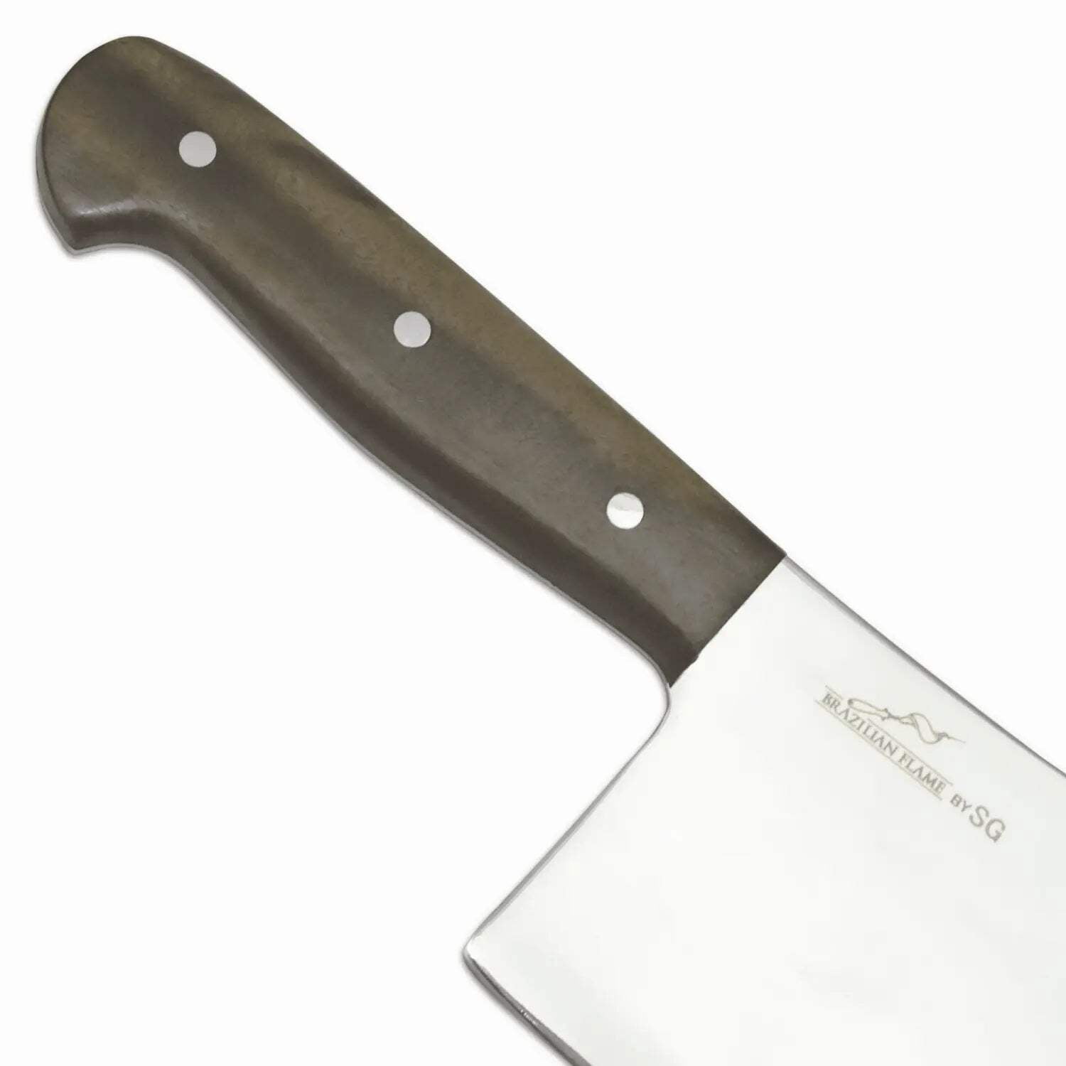 Brazilian Flame Chef Butcher 10-inch Stainless Steel Knife with Full Tang Handle