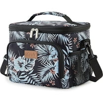 Lifewit Reusable Insulated Lunch Bag Cooler Meal Prep for Men & Women Work Picnic Polyester Flower