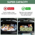 thumbnail image 3 of Collapsible Car Trunk Organizer with Handles 600D Oxford for Car Kitchen and Home Storage, White Flowers 13× 10.2×10.8inch, 3 of 6