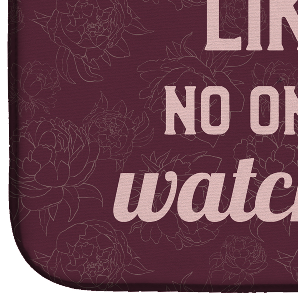Dance like no one is watching Dish Drying Mat