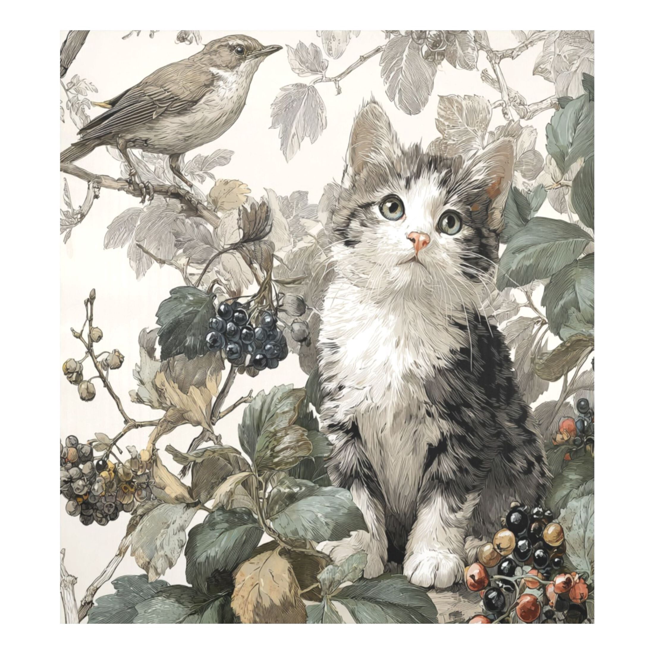 Dishwasher Sticker Magnetic Dishwasher Sticker Magnetic Decorative Sticker Refrigerator Sticker Dishwasher Decorative Stickers Cute Cat and Bird