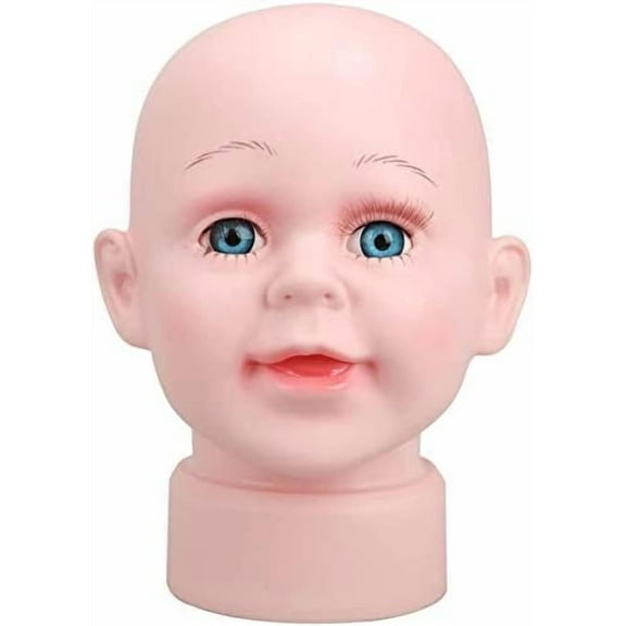 Baby Child Head Mold Form Mannequin Display Head Dummy for Hats Wigs Glasses