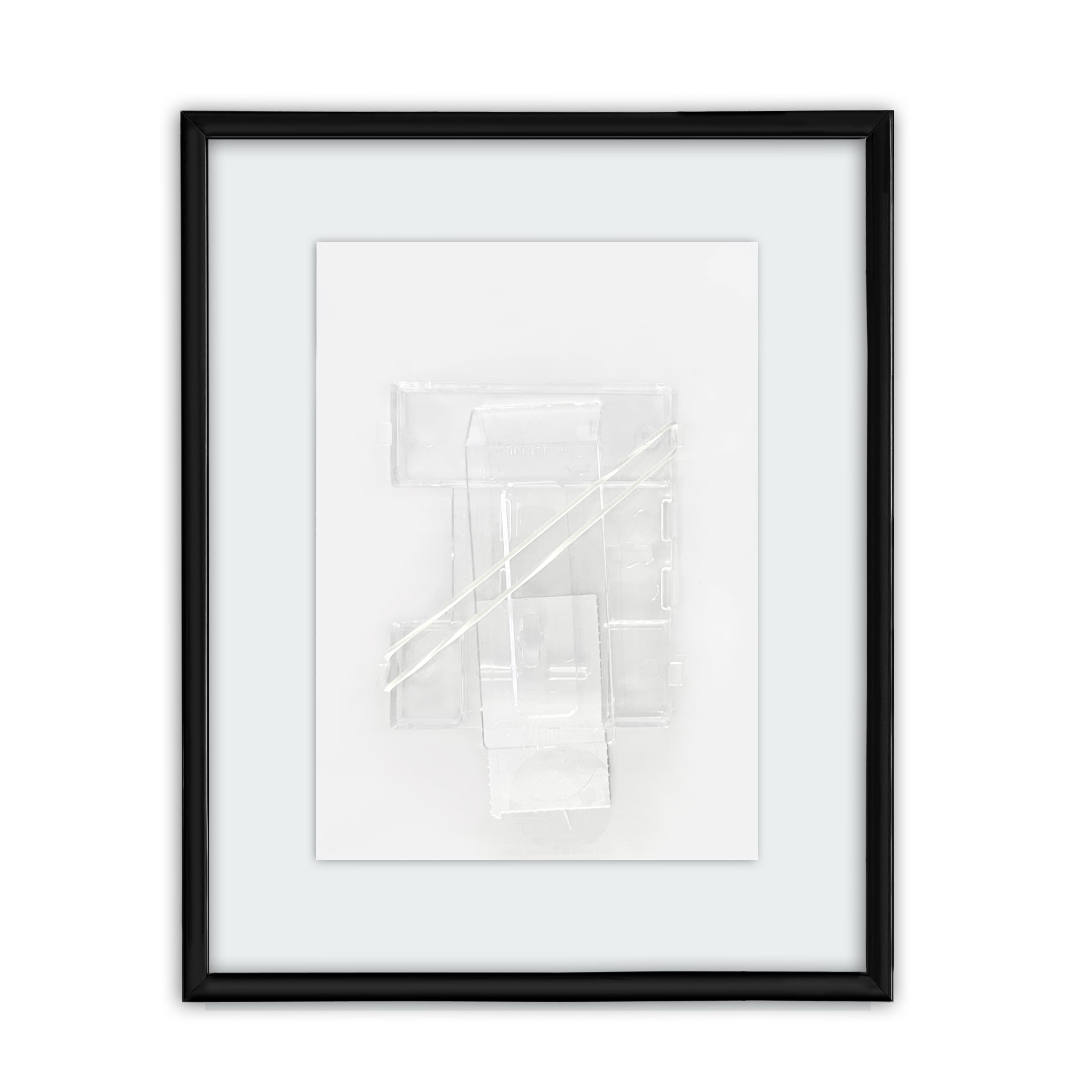 Mainstays – 5x7 Picture Frame – Black Front Loading Float Frame Wall or Tabletop Photo Frame