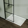 thumbnail image 6 of Topcobe 34" Shower Screen Door Walk-In Wet-Room, 3-Panel Style, Glass Shower Door, Walk In Shower Kit, Bathroom Glass Door, Black, 6 of 7