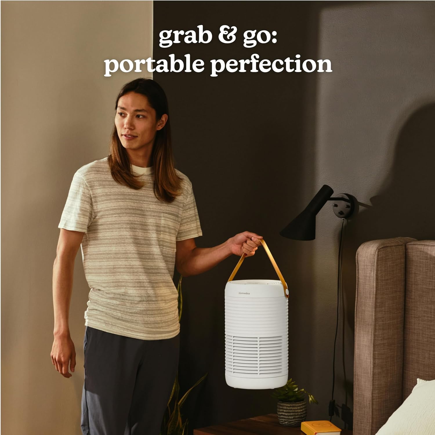 Homedics 3-1 Air Purifier, 975 Sq. ft of Coverage/Hour. True HEPA Filtration, Activated Carbon Odor Filter, Pre-filter, Reduces Airborne Allergens, for Medium Rooms