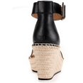 thumbnail image 3 of Sun + Stone Womens Sammi  Faux Leather Ankle Strap Espadrilles, 3 of 3
