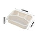 thumbnail image 4 of Lunch box cuadrado de trigo, compartimento de cuatro secciones, tapa transparente, compartimento para frutas, refrigerador fresco, caja complementaria de comida, portátil, metal, dise?o de, 4 of 6