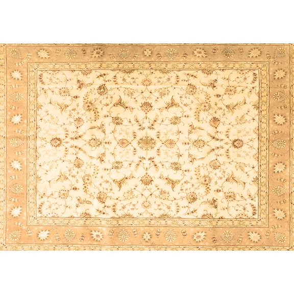 Ahgly Company Indoor Rectangle Persian Brown Traditional Area Rugs, 5' x 7'