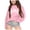 Pink, variant on Girls Cute Graphic Crewneck Sweatshirt Long Sleeve Drop Shoulder Pullover Tops(Gray,8-9 Years)