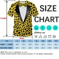 thumbnail image 4 of QTAGTESS Tuxedo T-Shirt Leopard Shirt Fake Suit with Bowtie Tee, 4 of 7