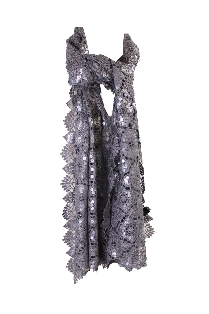 cejon metallic sheen evening wrap