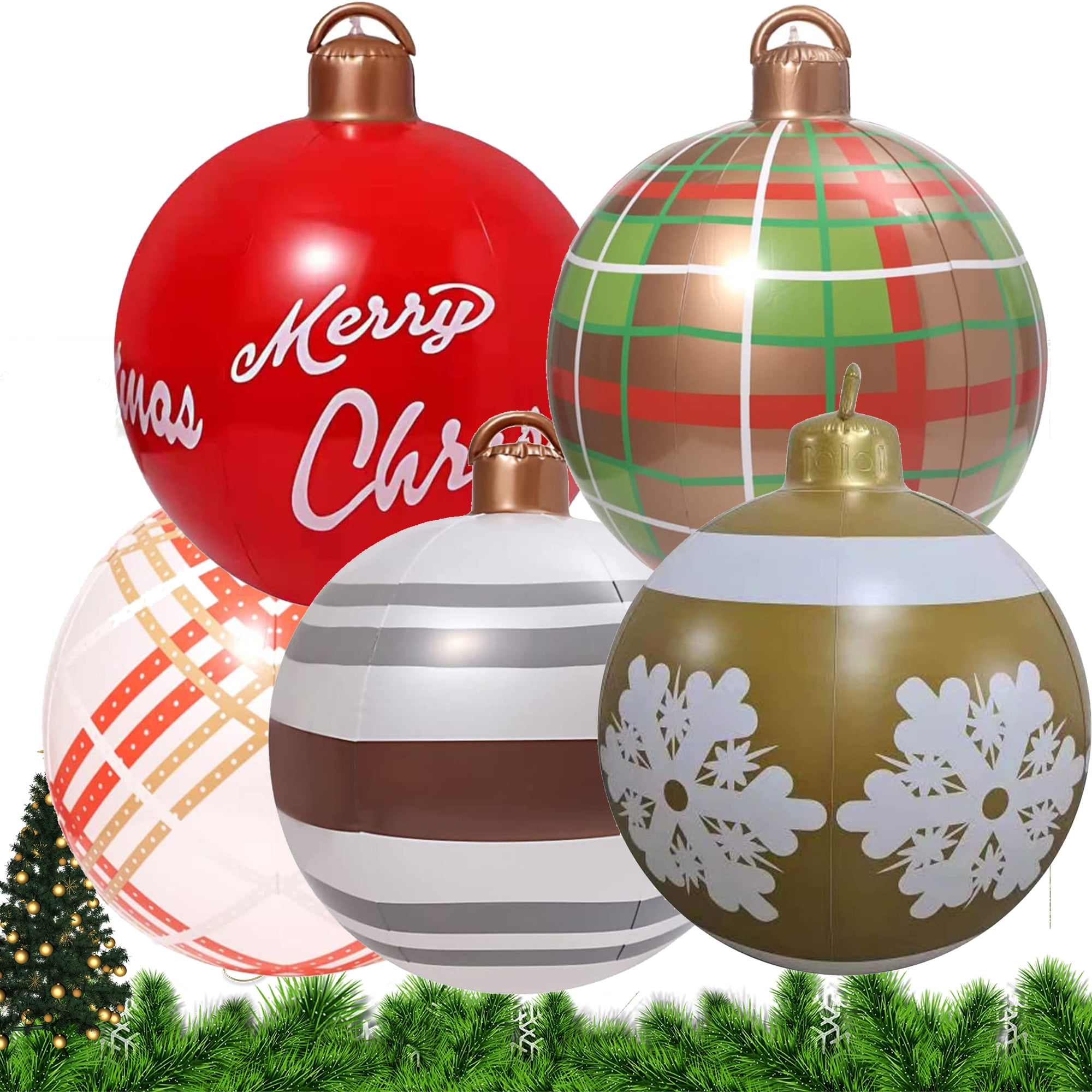 Inflatable Christmas Ornaments Balls,Oversized Christmas Ball Outdoor
